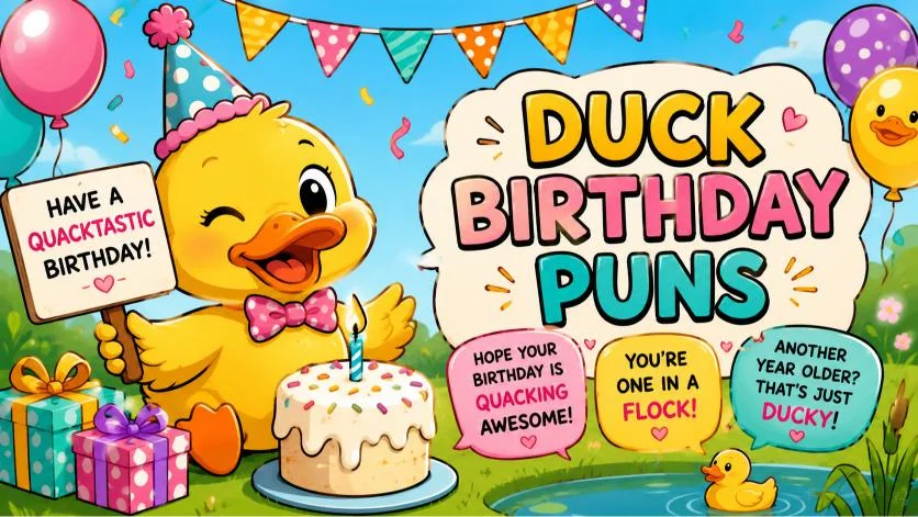 Duck Birthday Puns